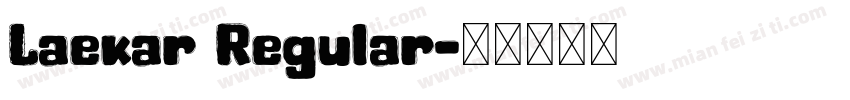 Laekar Regular字体转换